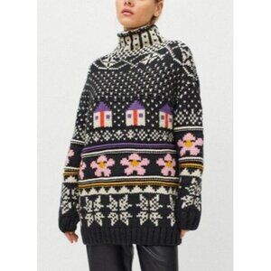 Urban Outfitters Kimchi Blue Farley Sweater Womens XS Vintage Knit Fair Isle